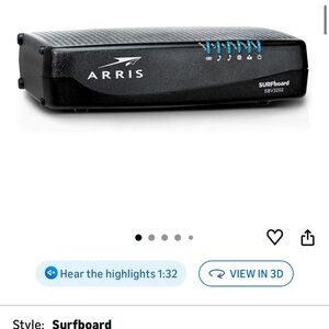 Surfboard Black Modem by Xfinity